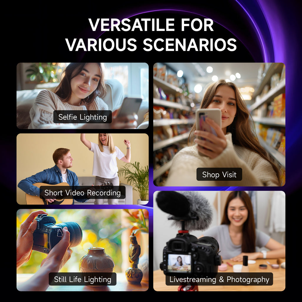 This portable RGB LED fill light puts professional lighting control in your hands via a dedicated mobile app.