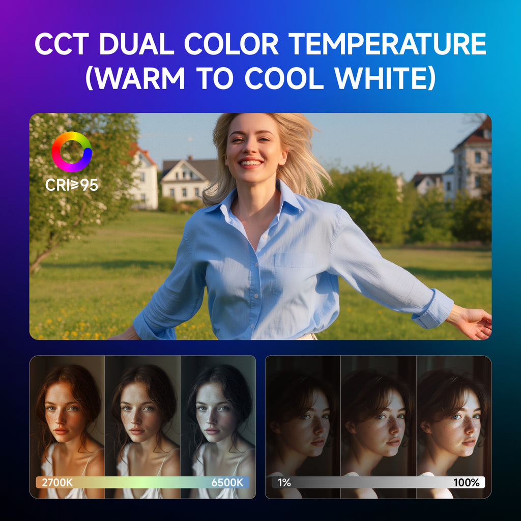 This portable RGB LED fill light puts professional lighting control in your hands via a dedicated mobile app.