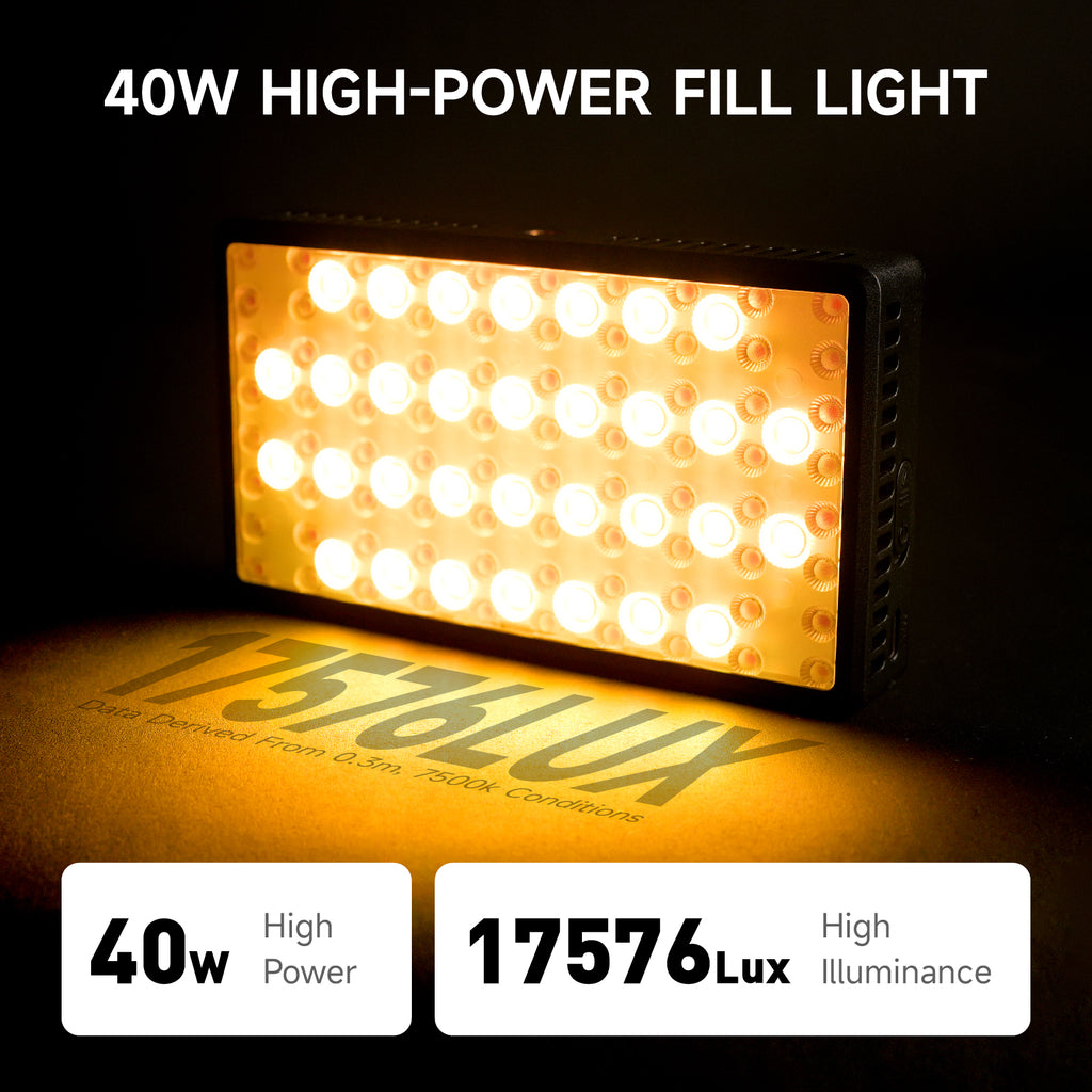 This portable RGB LED fill light puts professional lighting control in your hands via a dedicated mobile app.