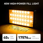 This portable RGB LED fill light puts professional lighting control in your hands via a dedicated mobile app.