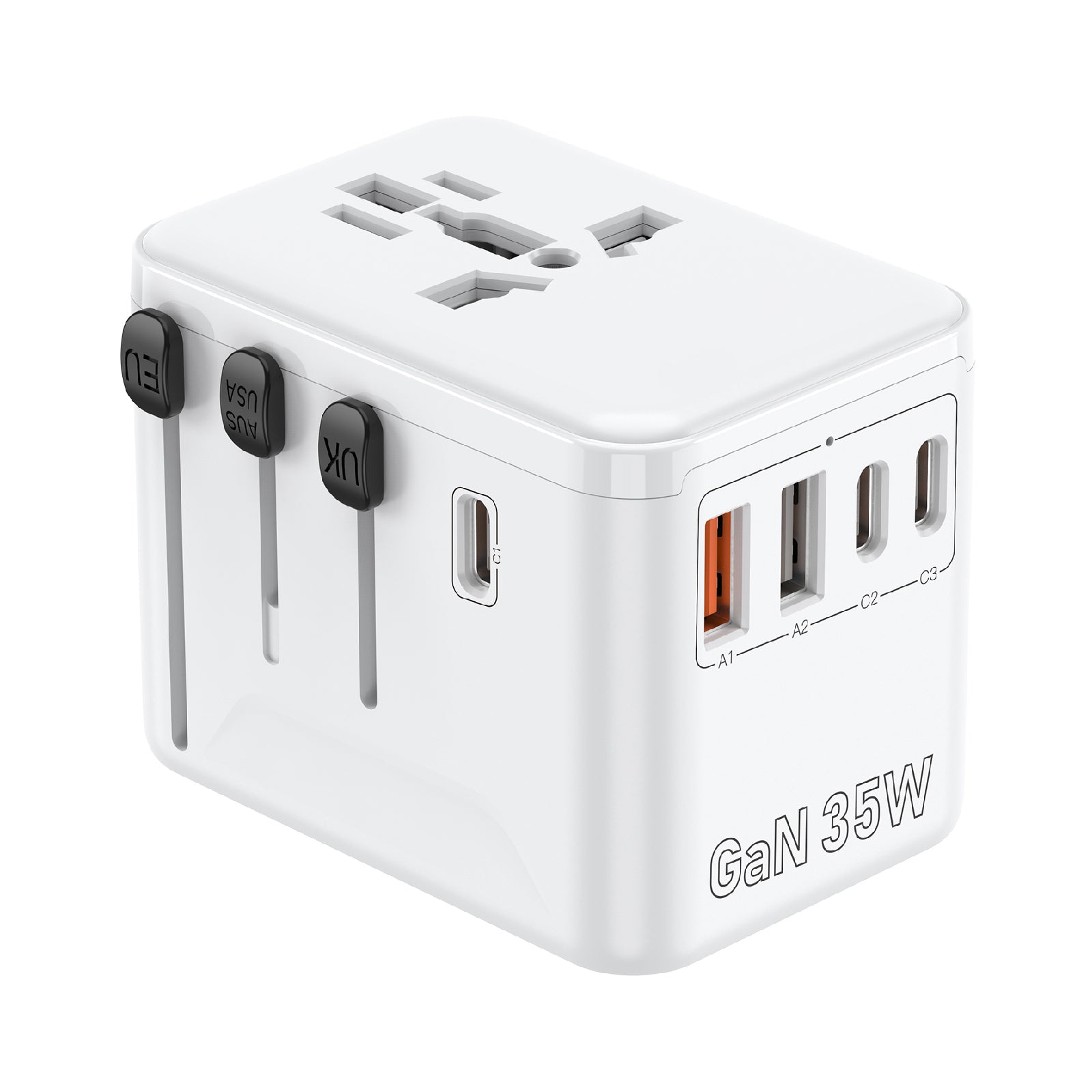 World Plug Adapter - Works in 180+ Countries Secondary image