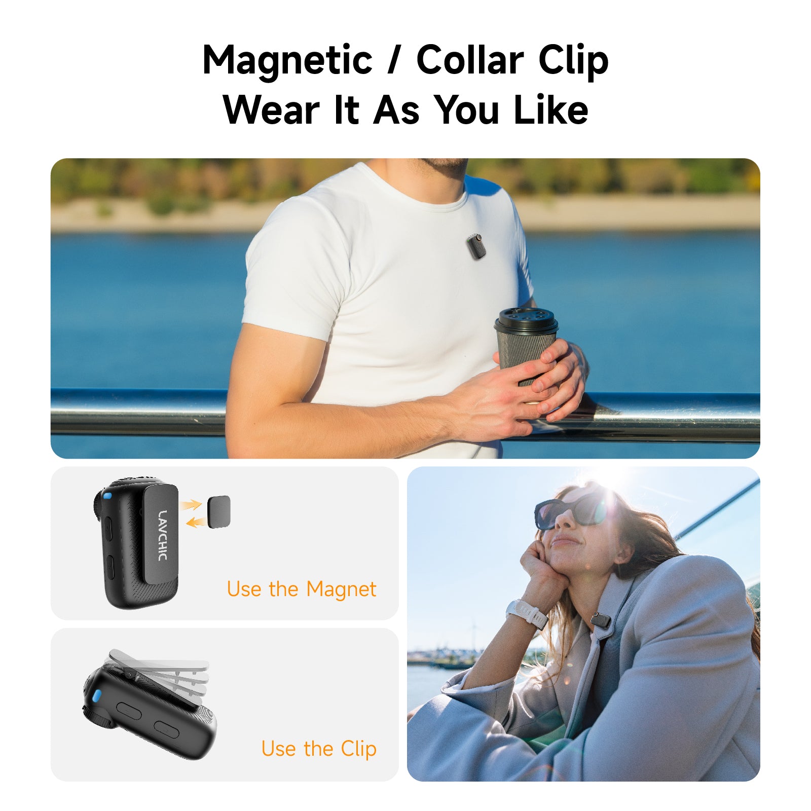 Wireless Button Lavalier Microphone