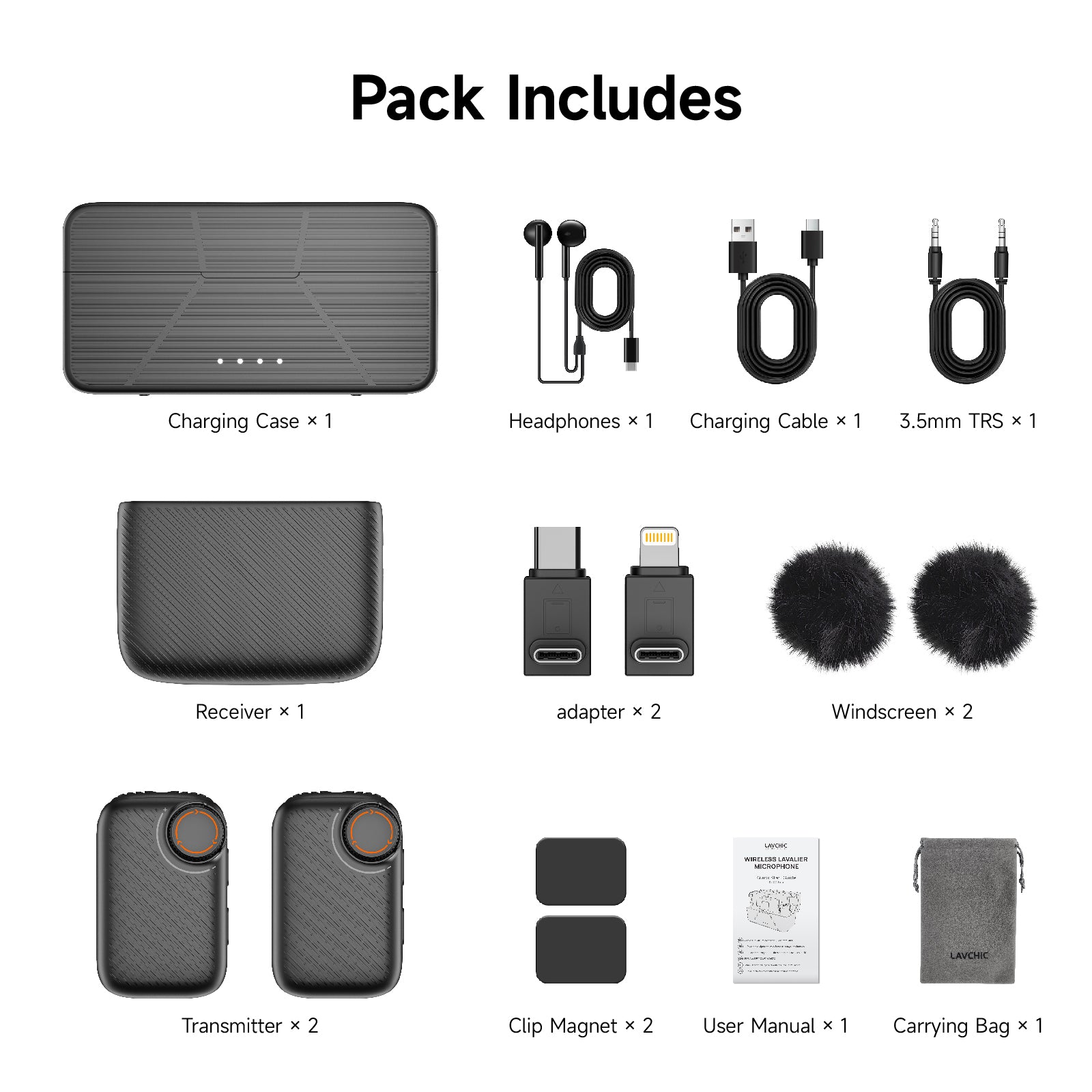 Wireless Button Lavalier Microphone Main image