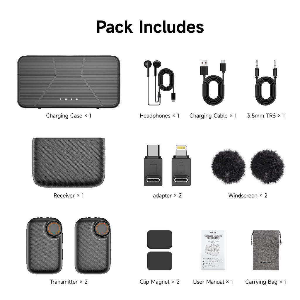 Wireless Button Lavalier Microphone