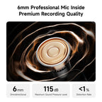 Wireless Button Lavalier Microphone