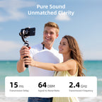 10H Wireless Clip-On Lapel Mic for Live Streaming & Recording