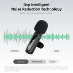 10H Wireless Clip-On Lapel Mic for Live Streaming & Recording