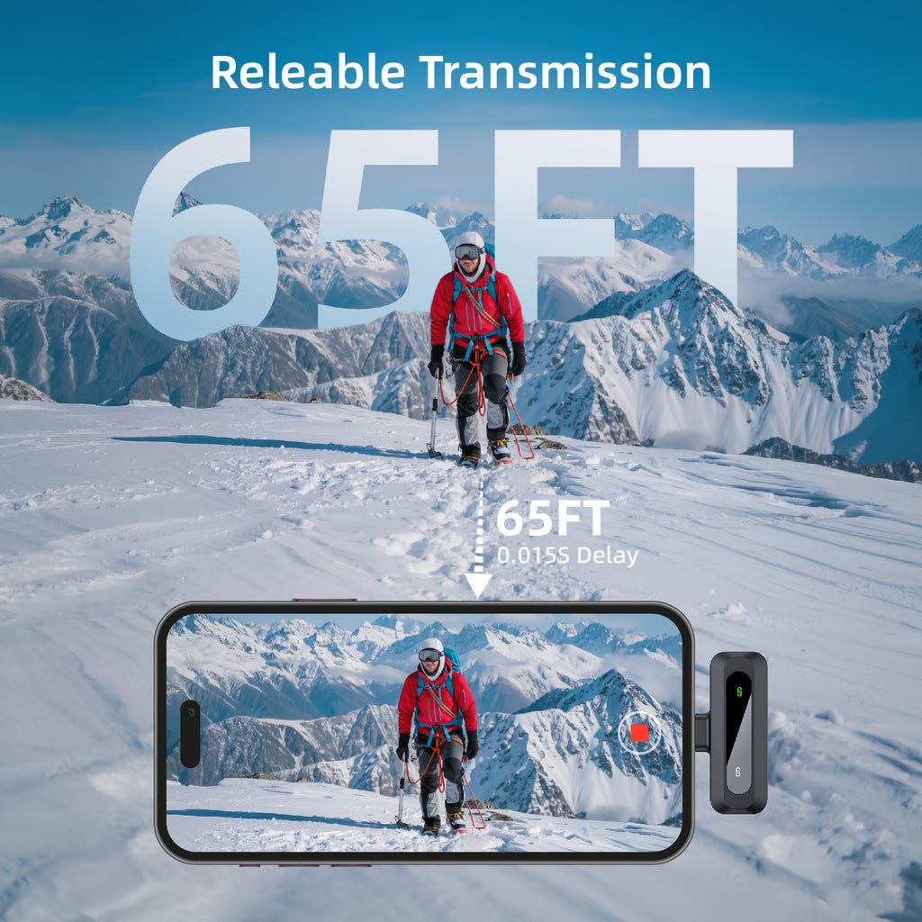 10H Wireless Clip-On Lapel Mic for Live Streaming & Recording