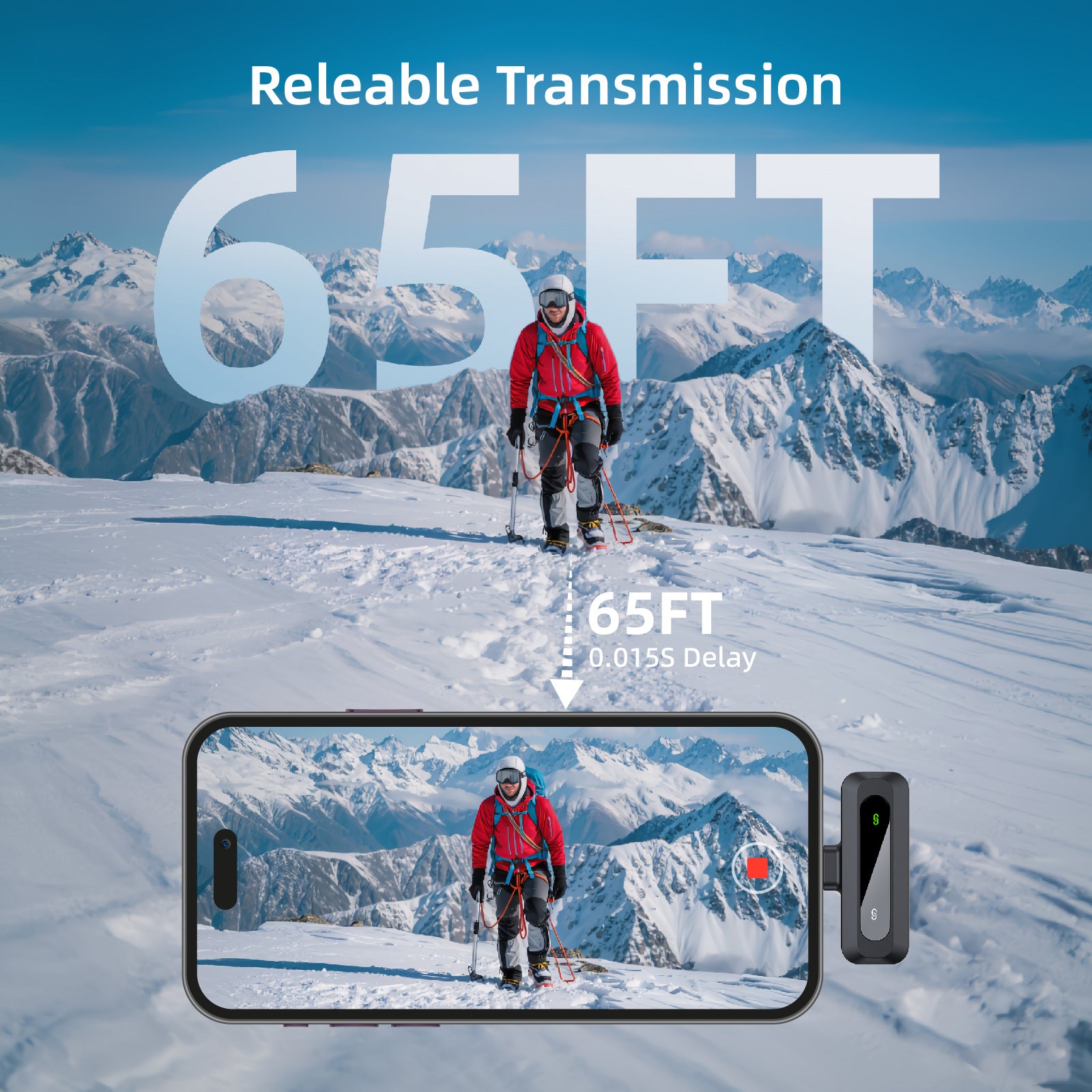 10H Wireless Clip-On Lapel Mic for Live Streaming & Recording