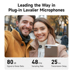 LAVCHIC Wireless Laval Mic | 2.4GHz | 48KHz Low Latency | 6H Battery Life | Type-C & Lightning Compatible | for Live Streaming & Vlogging