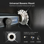 LAVCHIC 60x90cm Rectangular Softbox with Honeycomb Grid, Bowens Mount, Professional Soft Light Modifier for Studio Photography & Video Lighting