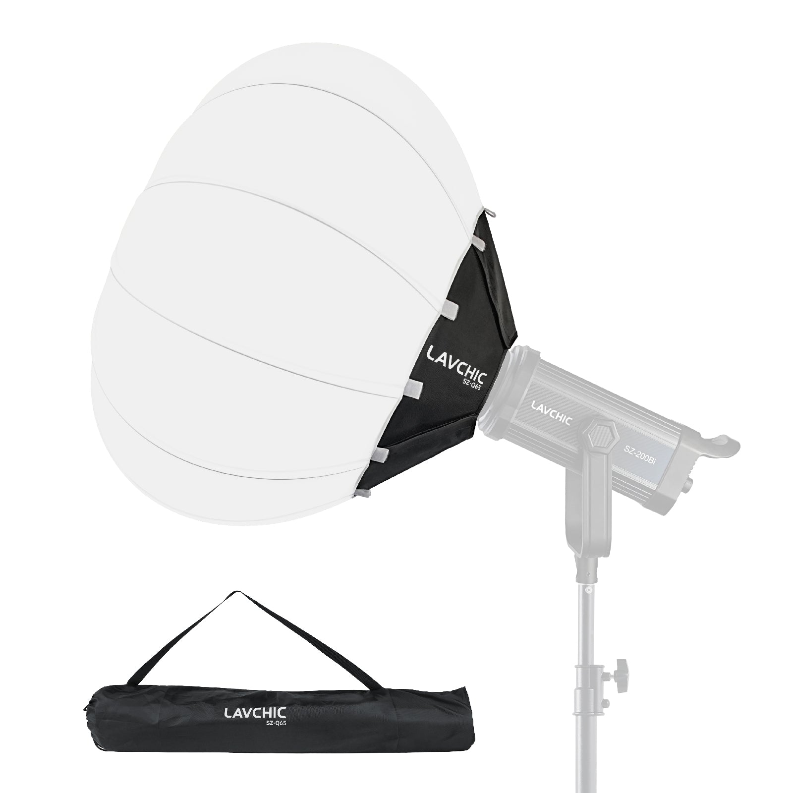 LAVCHIC 65cm Lantern Softbox | Metal Frame | Bowens Mount | Soft Light Modifier for Studio & Video