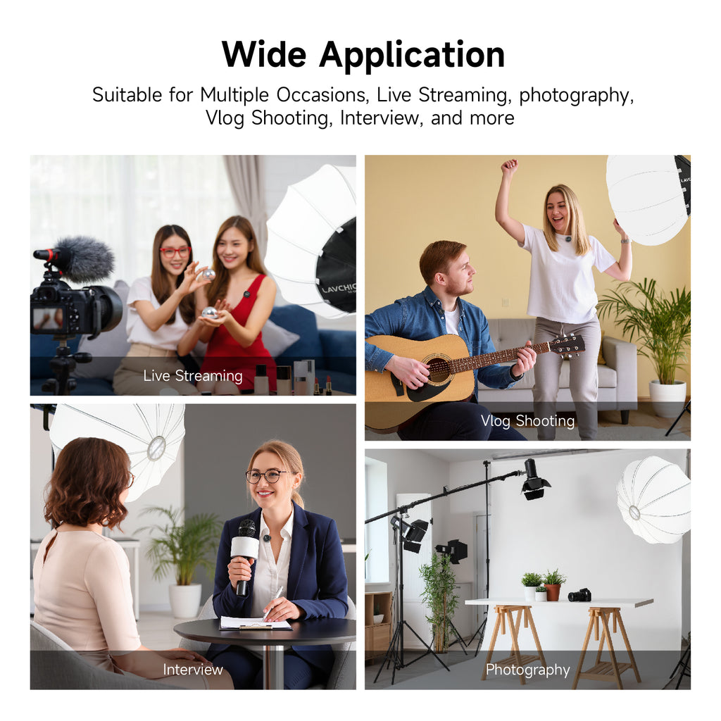 LAVCHIC 65cm Lantern Softbox | Metal Frame | Bowens Mount | Soft Light Modifier for Studio & Video