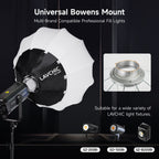 LAVCHIC 65cm Lantern Softbox | Metal Frame | Bowens Mount | Soft Light Modifier for Studio & Video