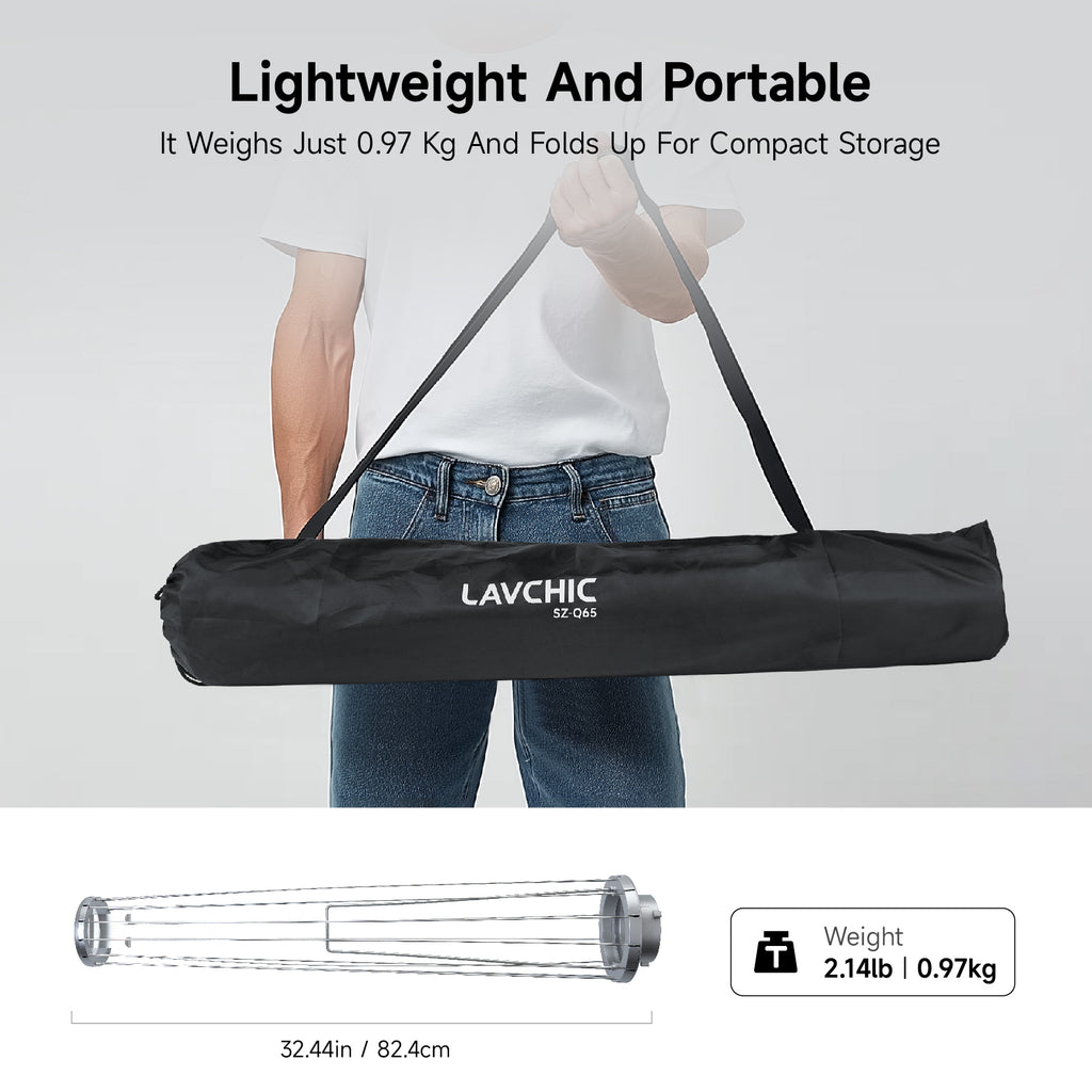 LAVCHIC 65cm Lantern Softbox | Metal Frame | Bowens Mount | Soft Light Modifier for Studio & Video