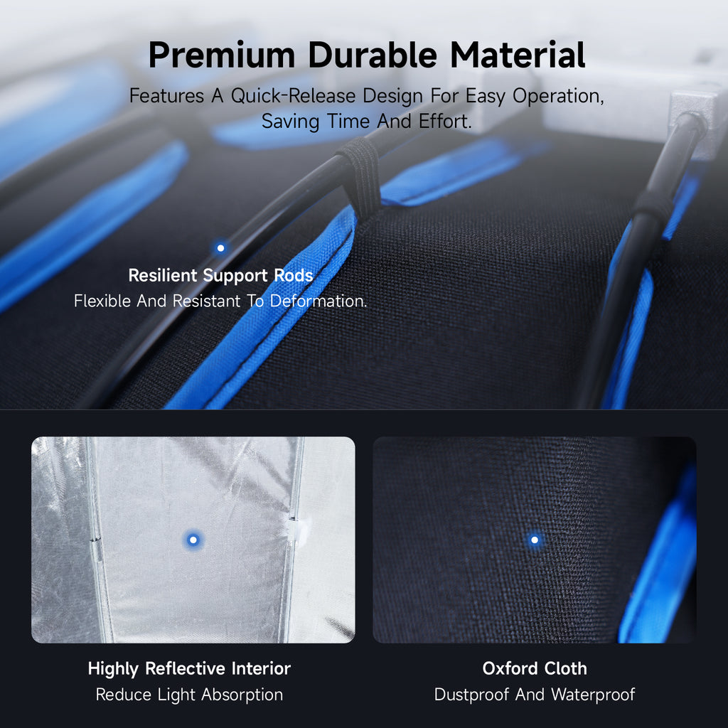 LAVCHIC 90cm Deep Parabolic Softbox | with Honeycomb Grid | Bowens Mount | Professional Soft Light Modifier for Studio & Video Lighting